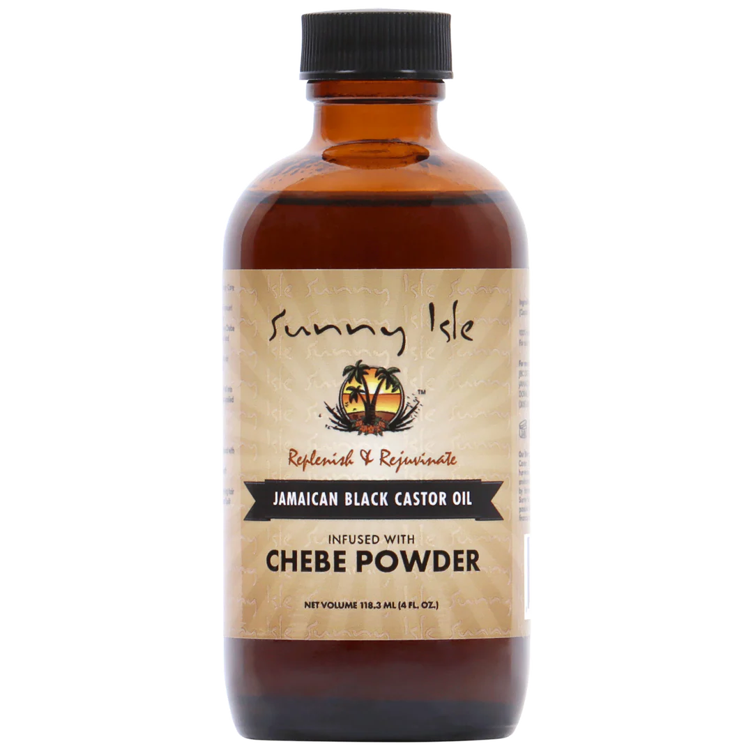 Sunny Isle Jamaican Black Castor Oil infused with Chebe Powder 118ml/4oz