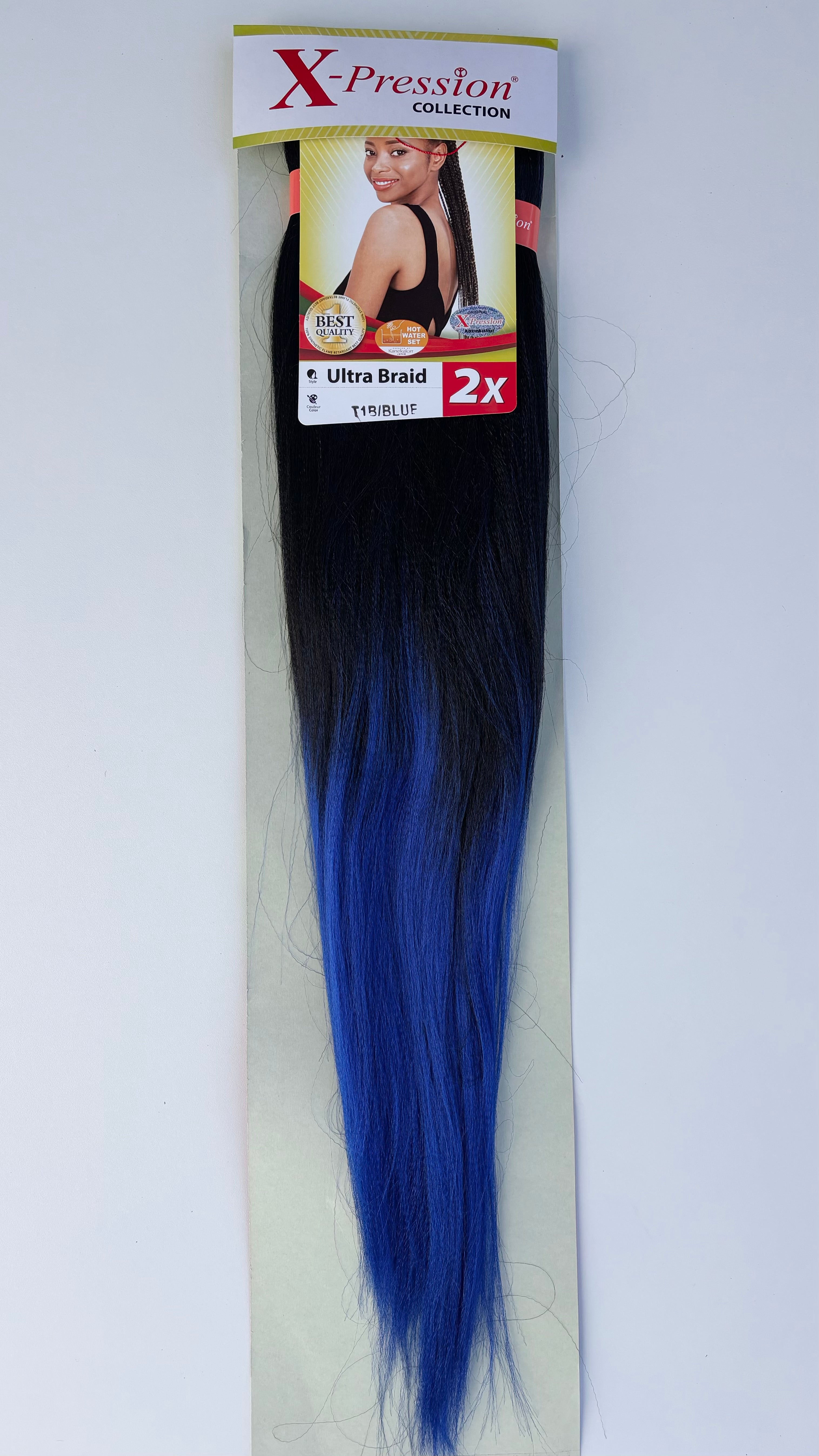 X-Pression Ultra Braid Pre-Stretched 2x length 1pcs