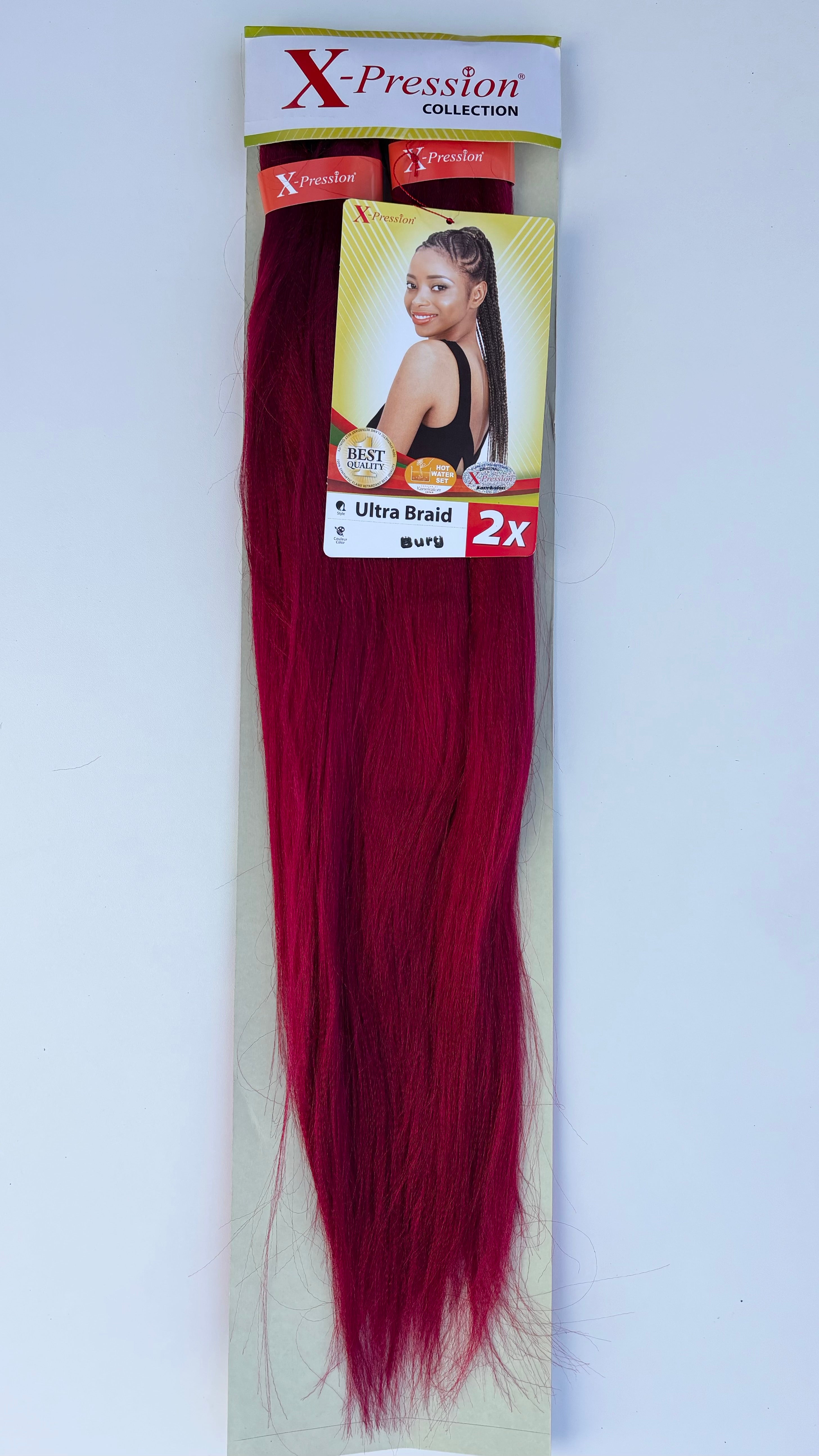 X-Pression Ultra Braid Pre-Stretched 2x length 1pcs