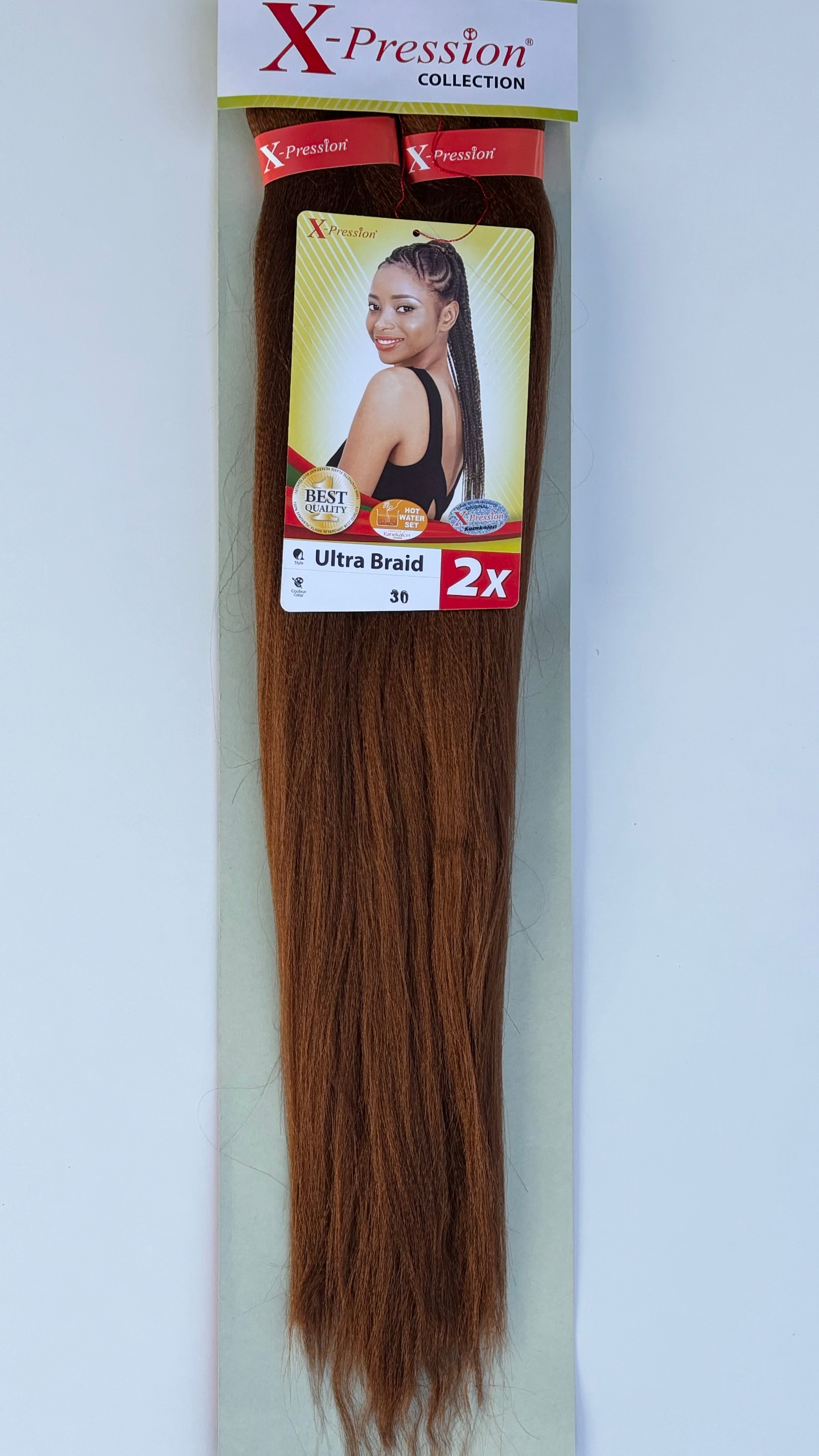 X-Pression Ultra Braid Pre-Stretched 2x length 1pcs