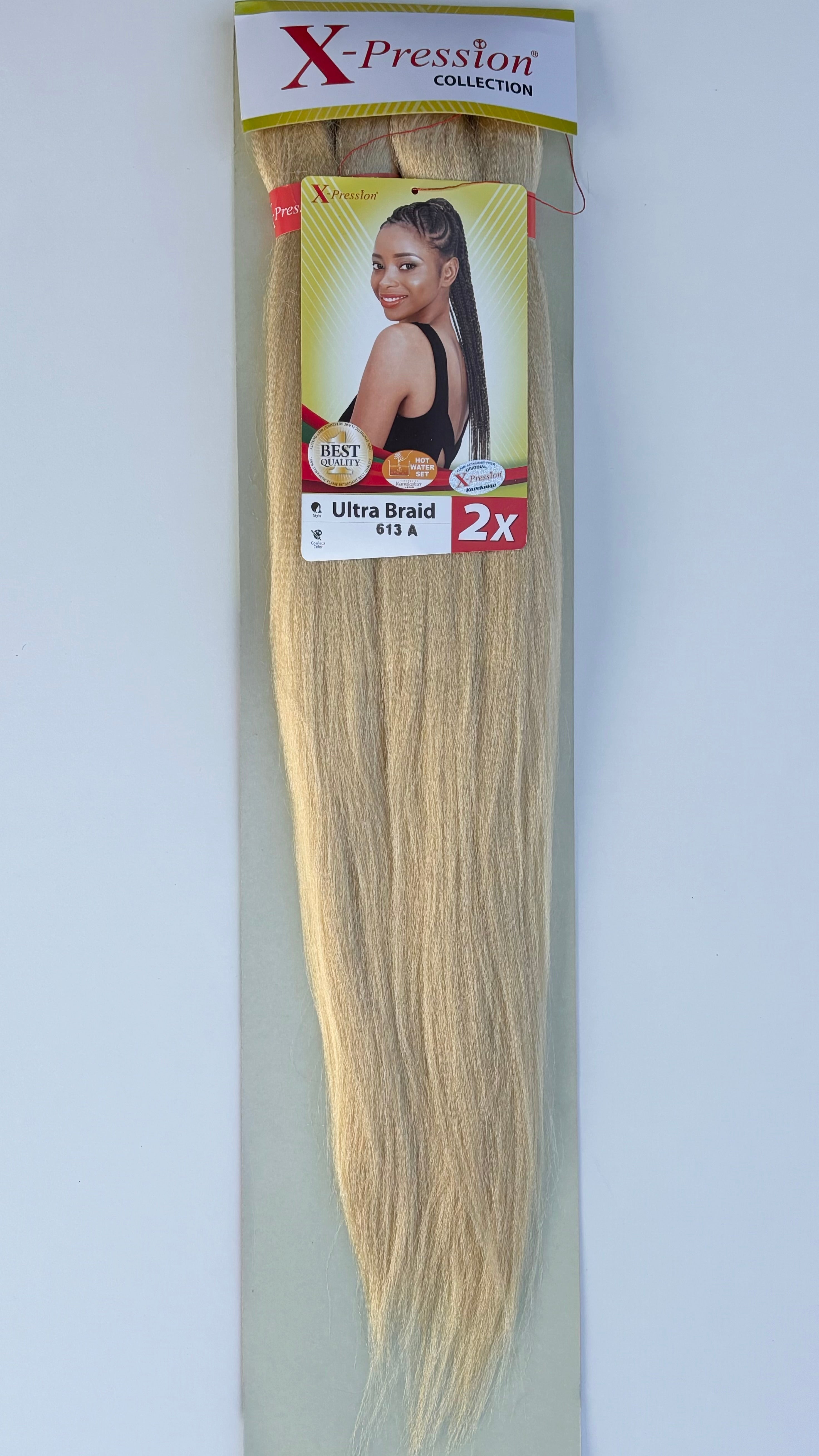 X-Pression Ultra Braid Pre-Stretched 2x length 1pcs