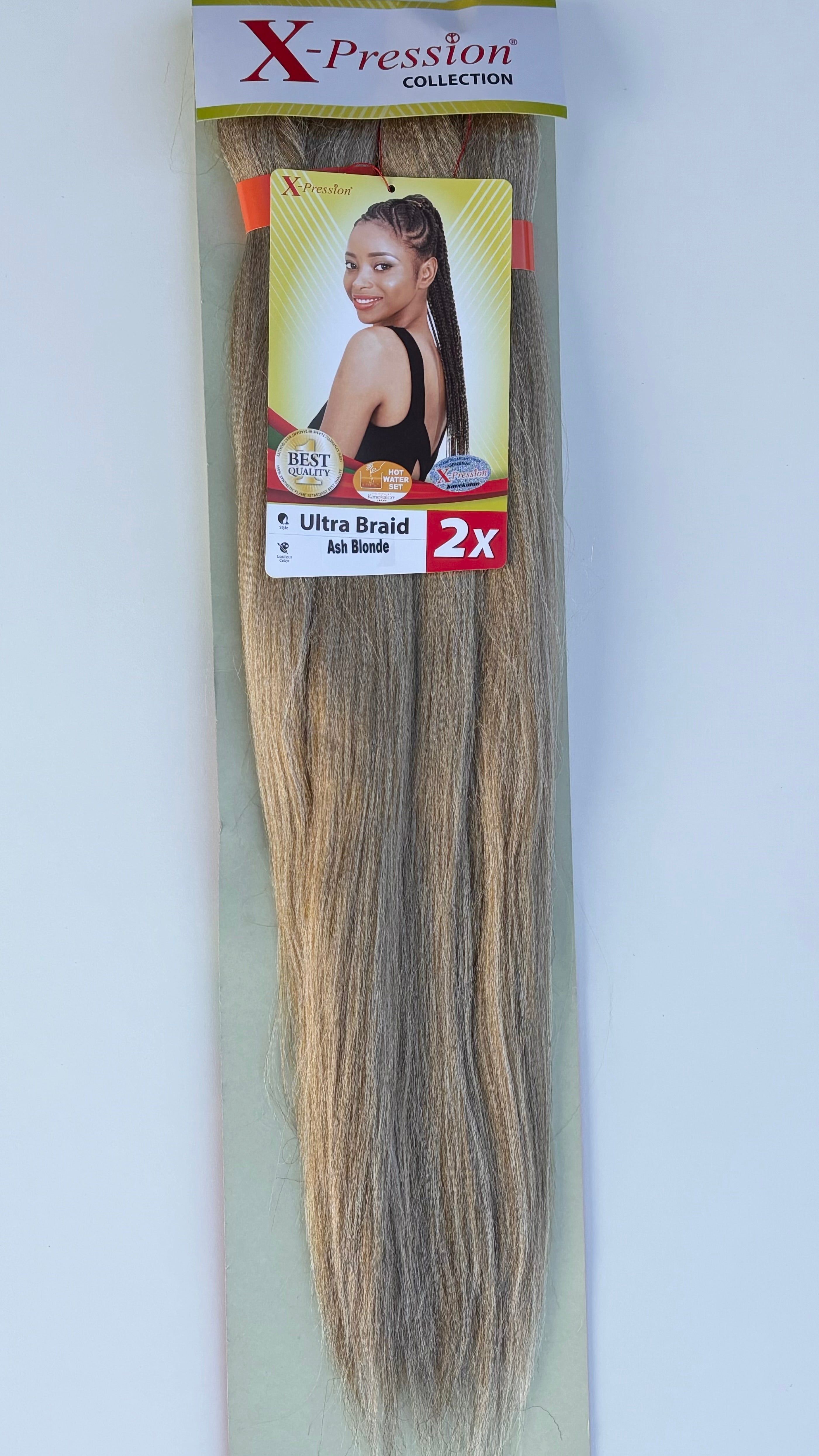 X-Pression Ultra Braid Pre-Stretched 2x length 1pcs