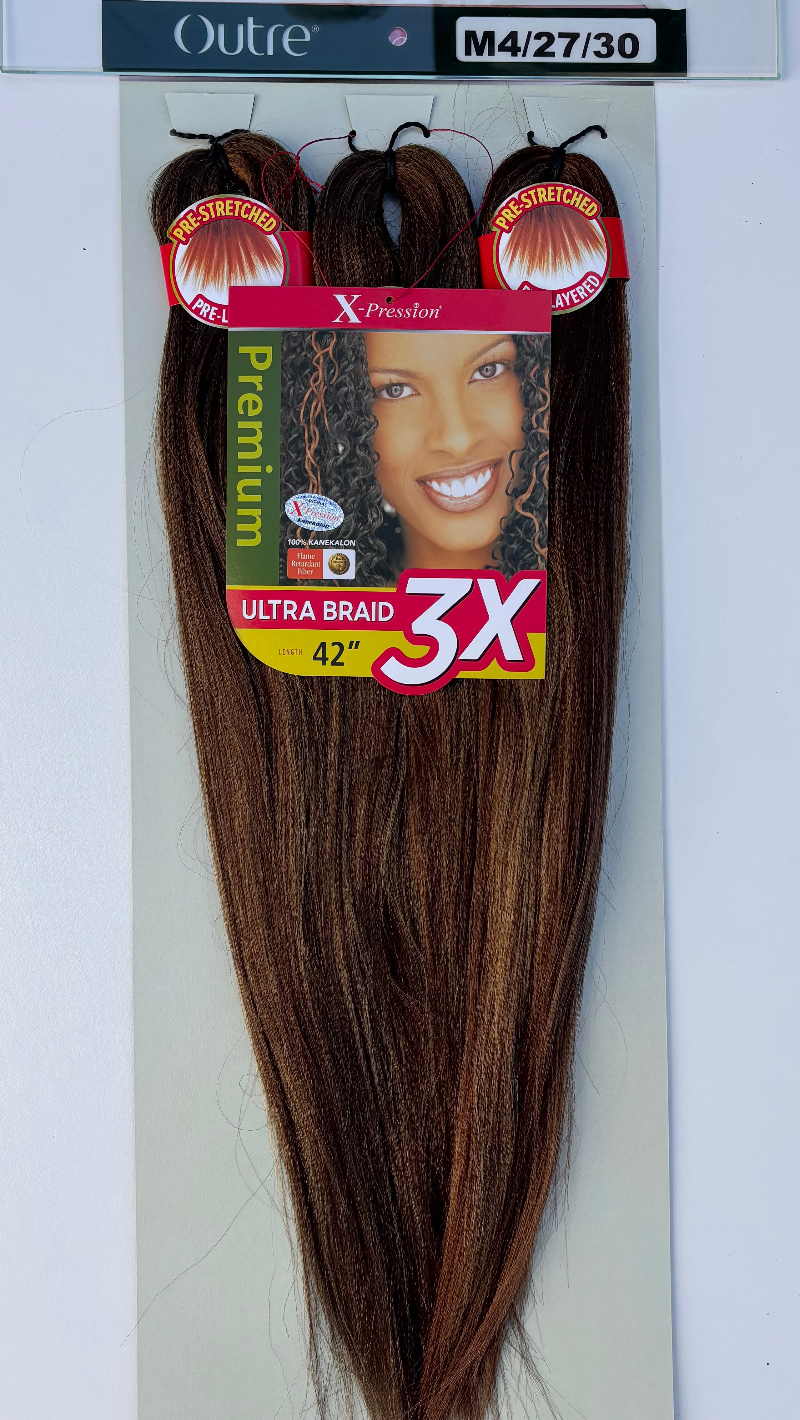 X-Pression Outre Pre-Stretched 3x length 42" 106 cm 1pcs
