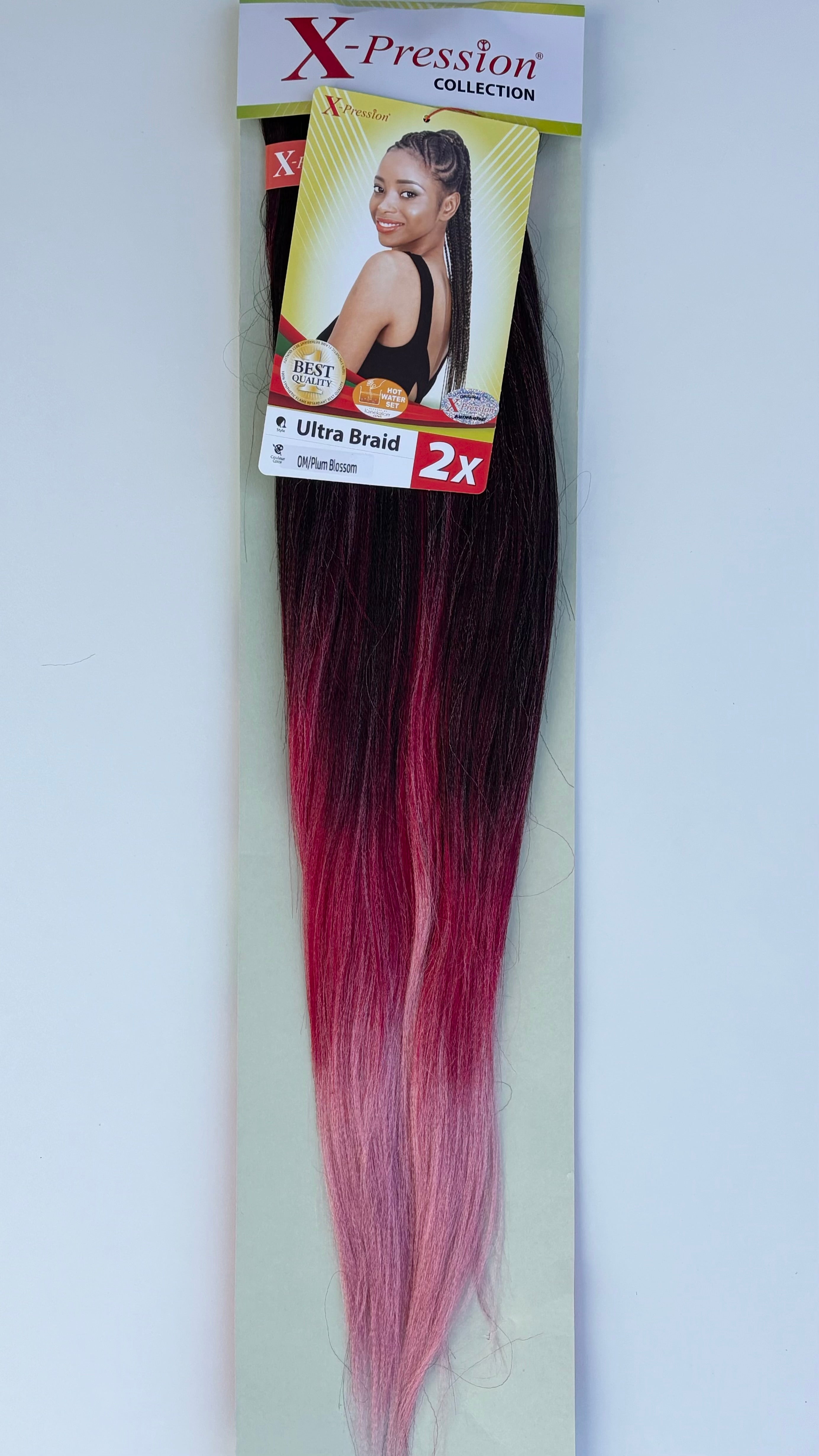 X-Pression Ultra Braid Pre-Stretched 2x length 1pcs