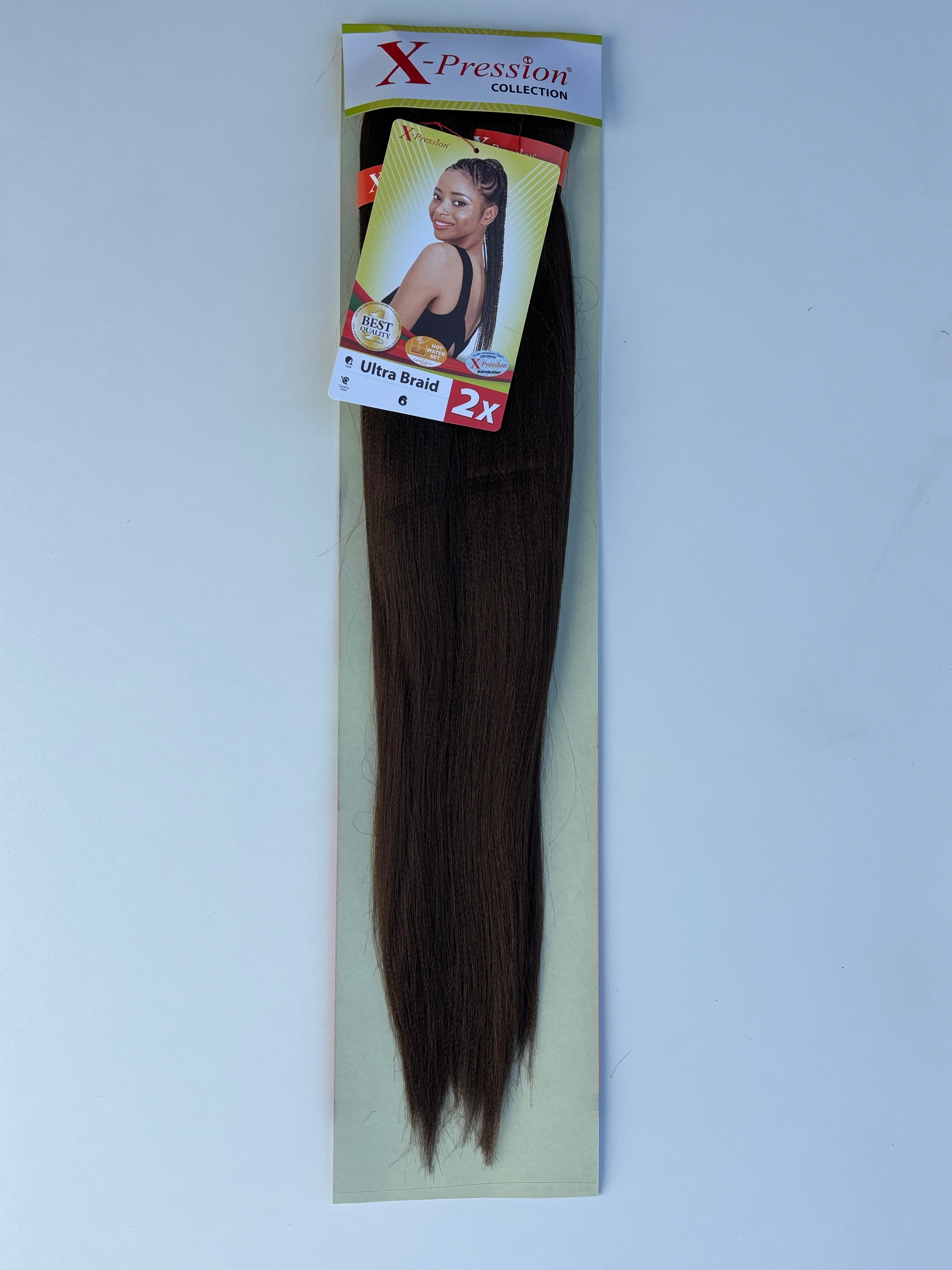 X-Pression Ultra Braid Pre-Stretched 2x length 1pcs