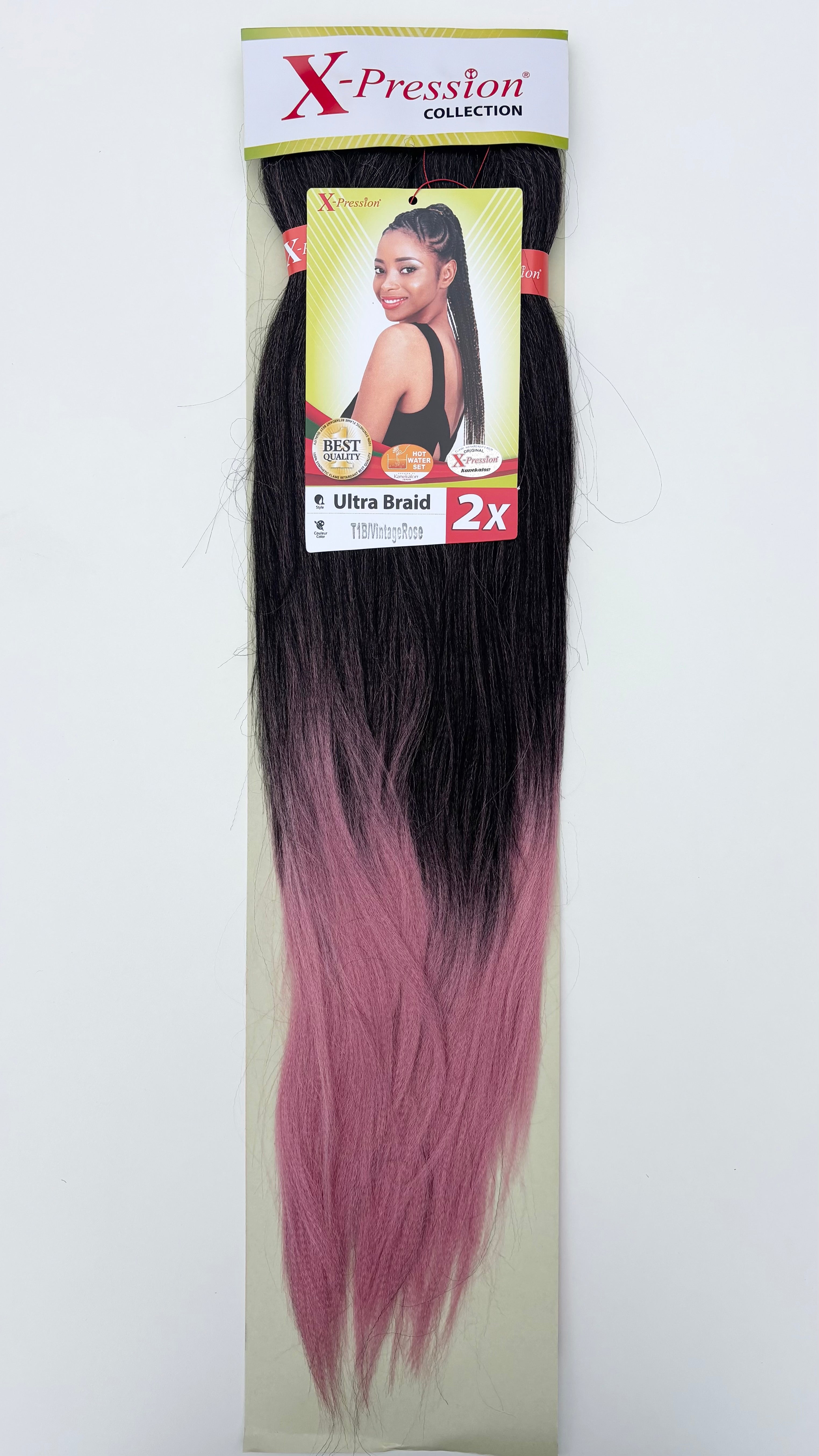 X-Pression Ultra Braid Pre-Stretched 2x length 1pcs