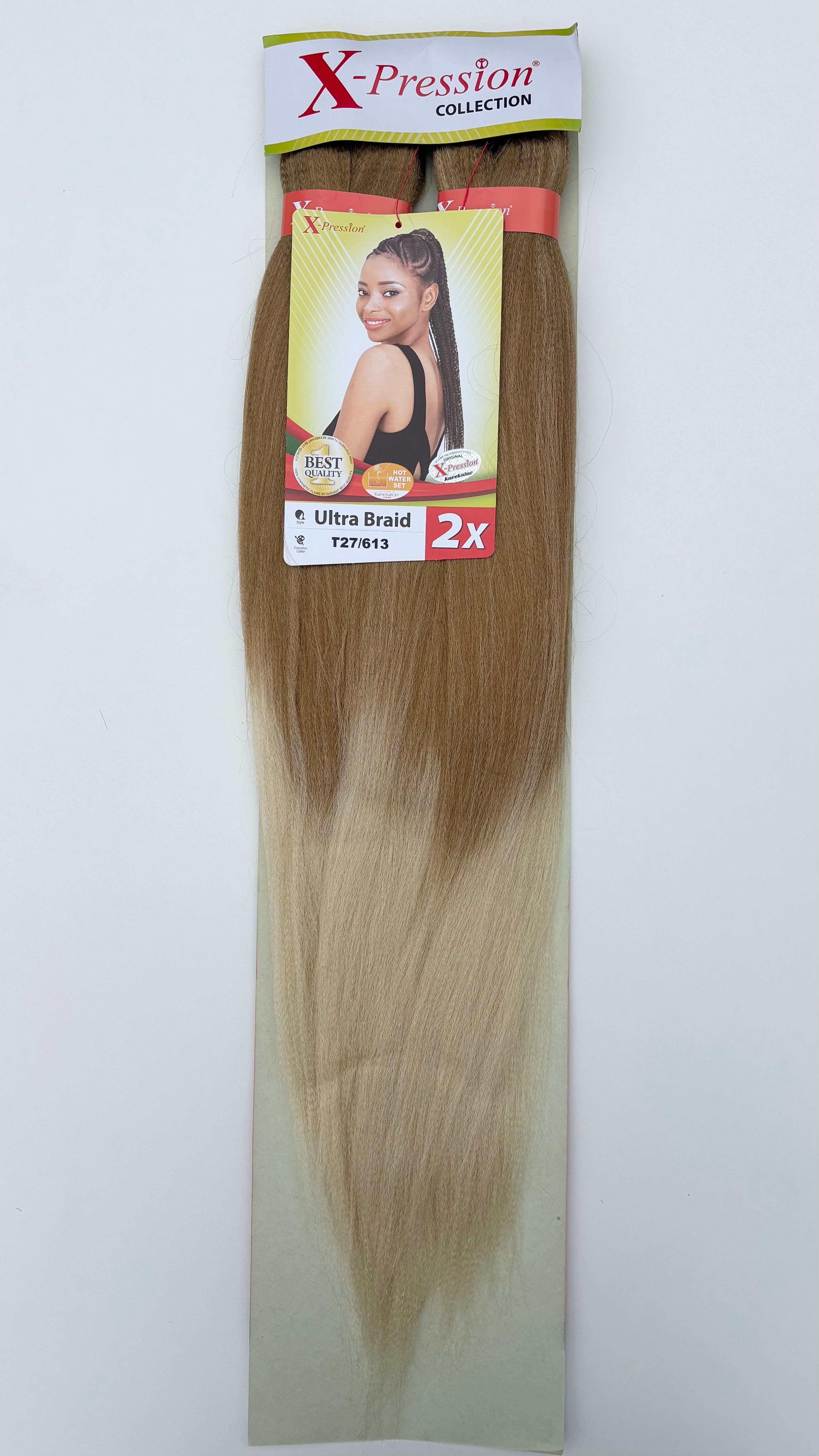 X-Pression Ultra Braid Pre-Stretched 2x length 1pcs