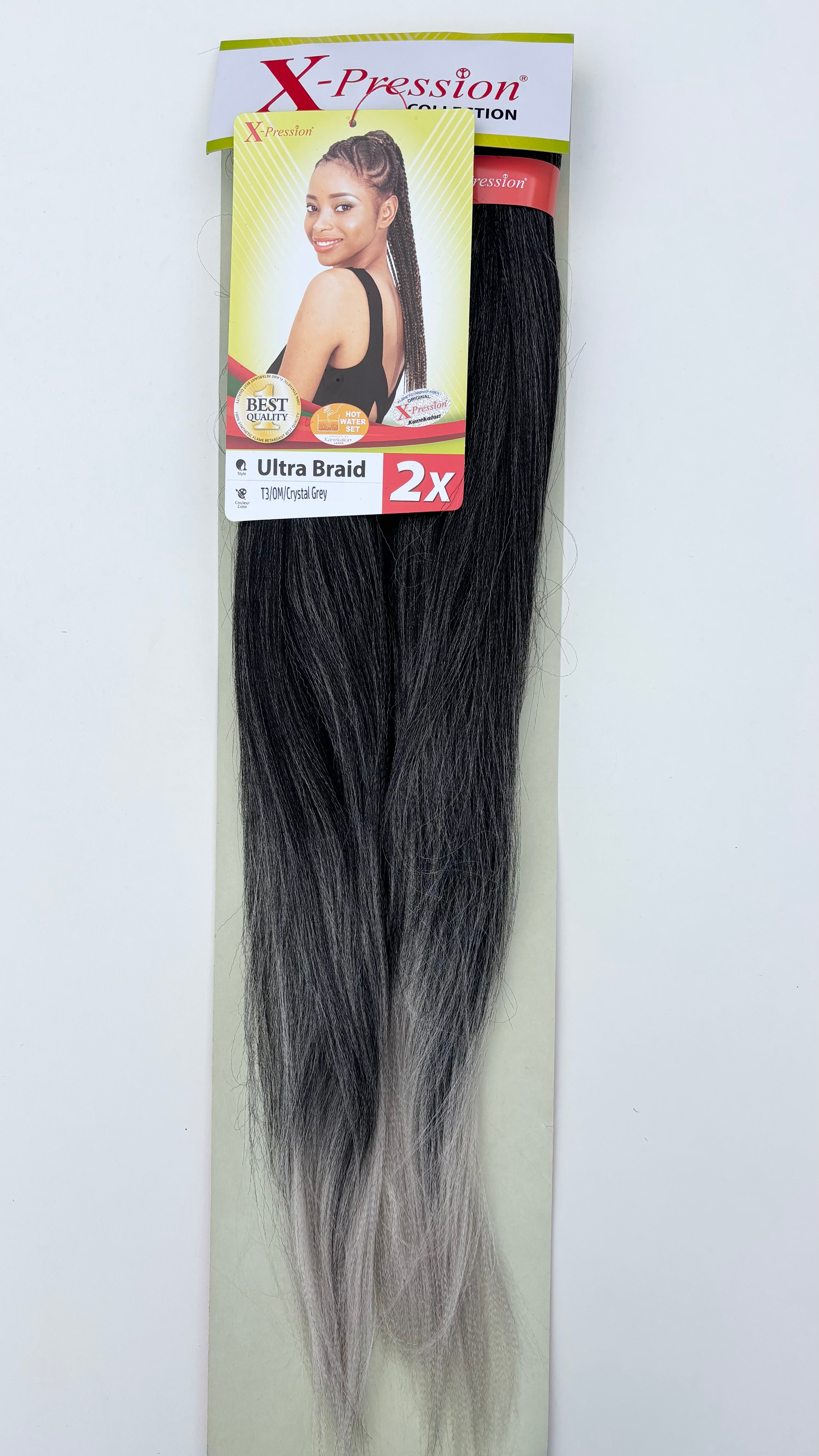 X-Pression Ultra Braid Pre-Stretched 2x length 1pcs