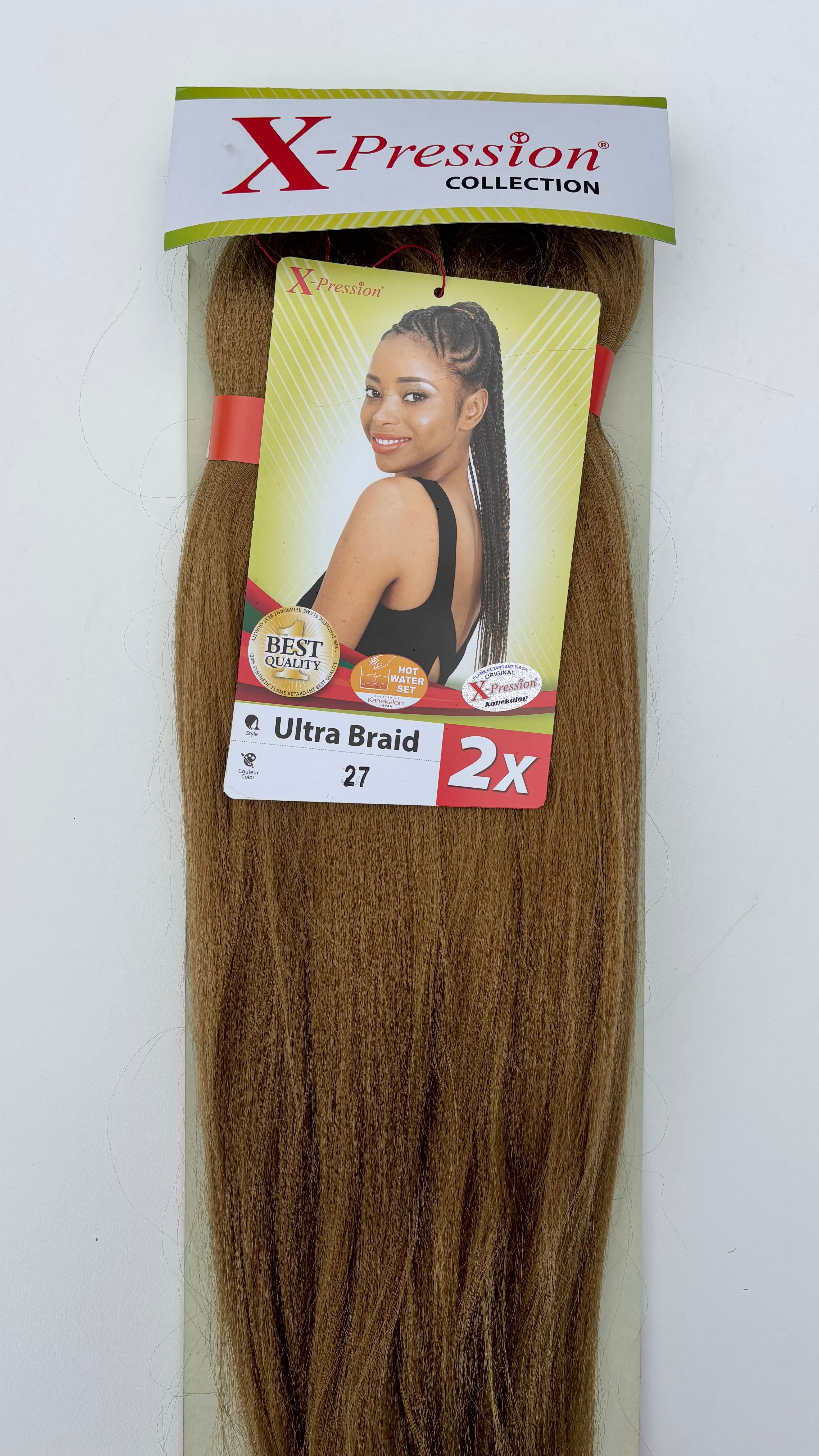 X-Pression Ultra Braid Pre-Stretched 2x length 1pcs