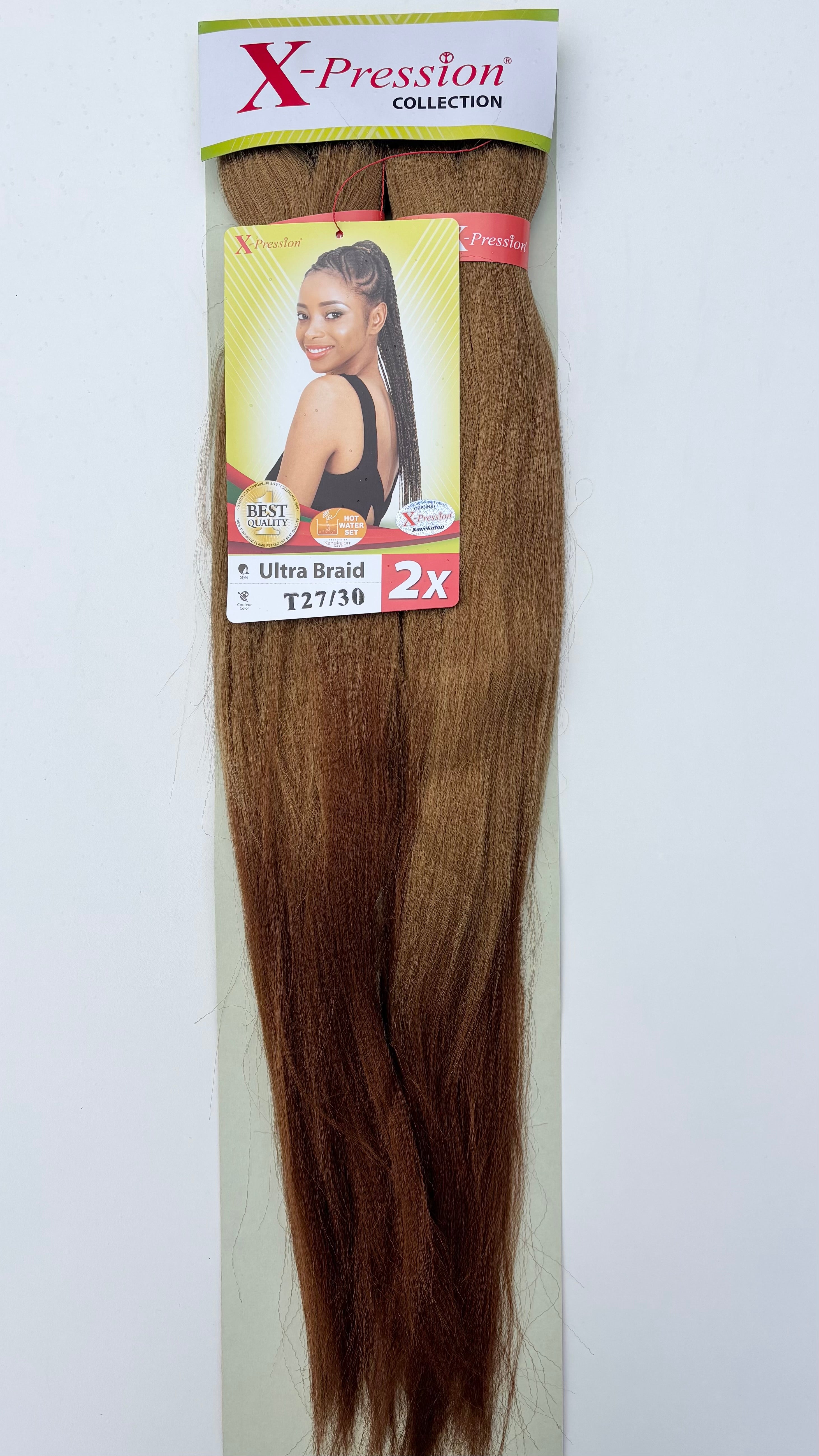 X-Pression Ultra Braid Pre-Stretched 2x length 1pcs