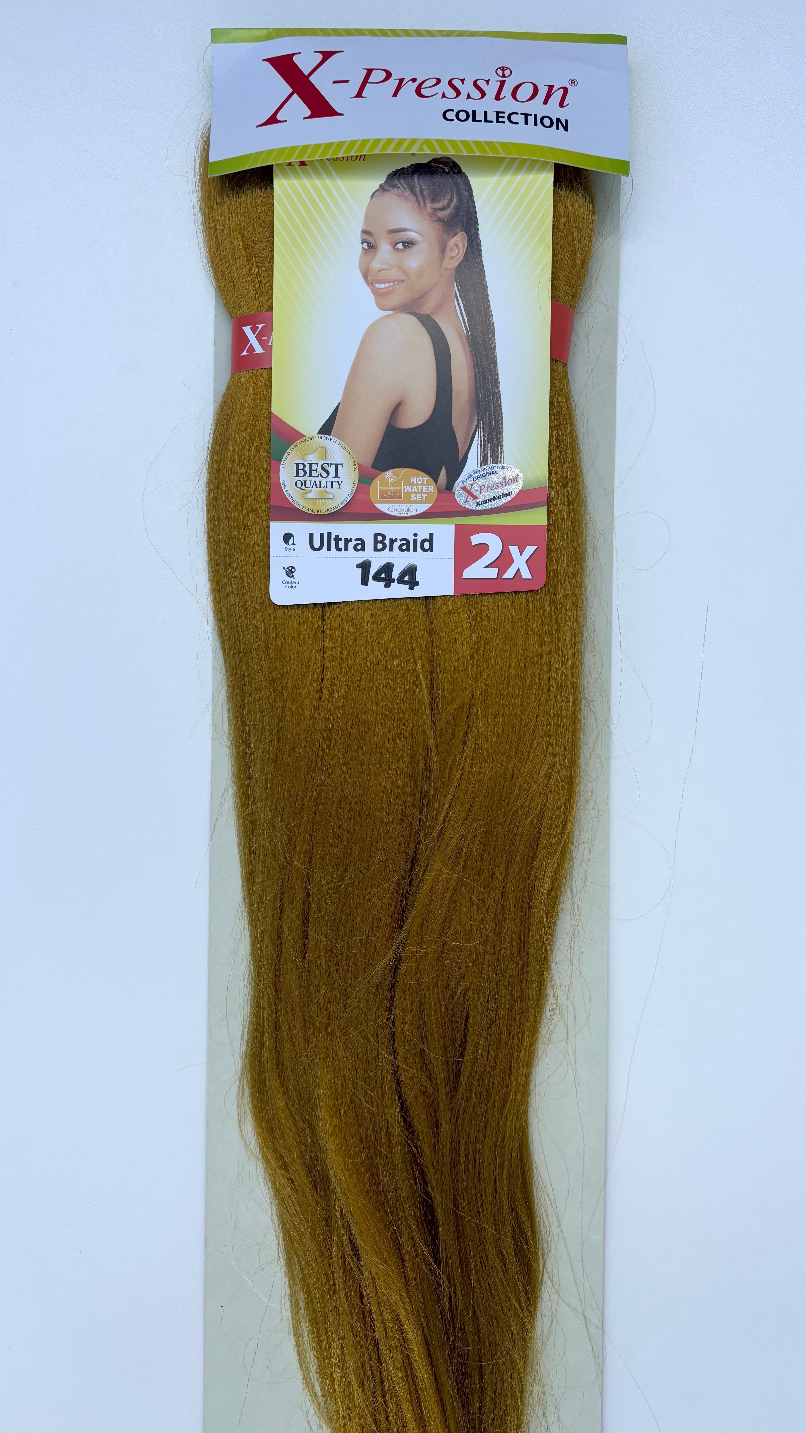 X-Pression Ultra Braid Pre-Stretched 2x length 1pcs