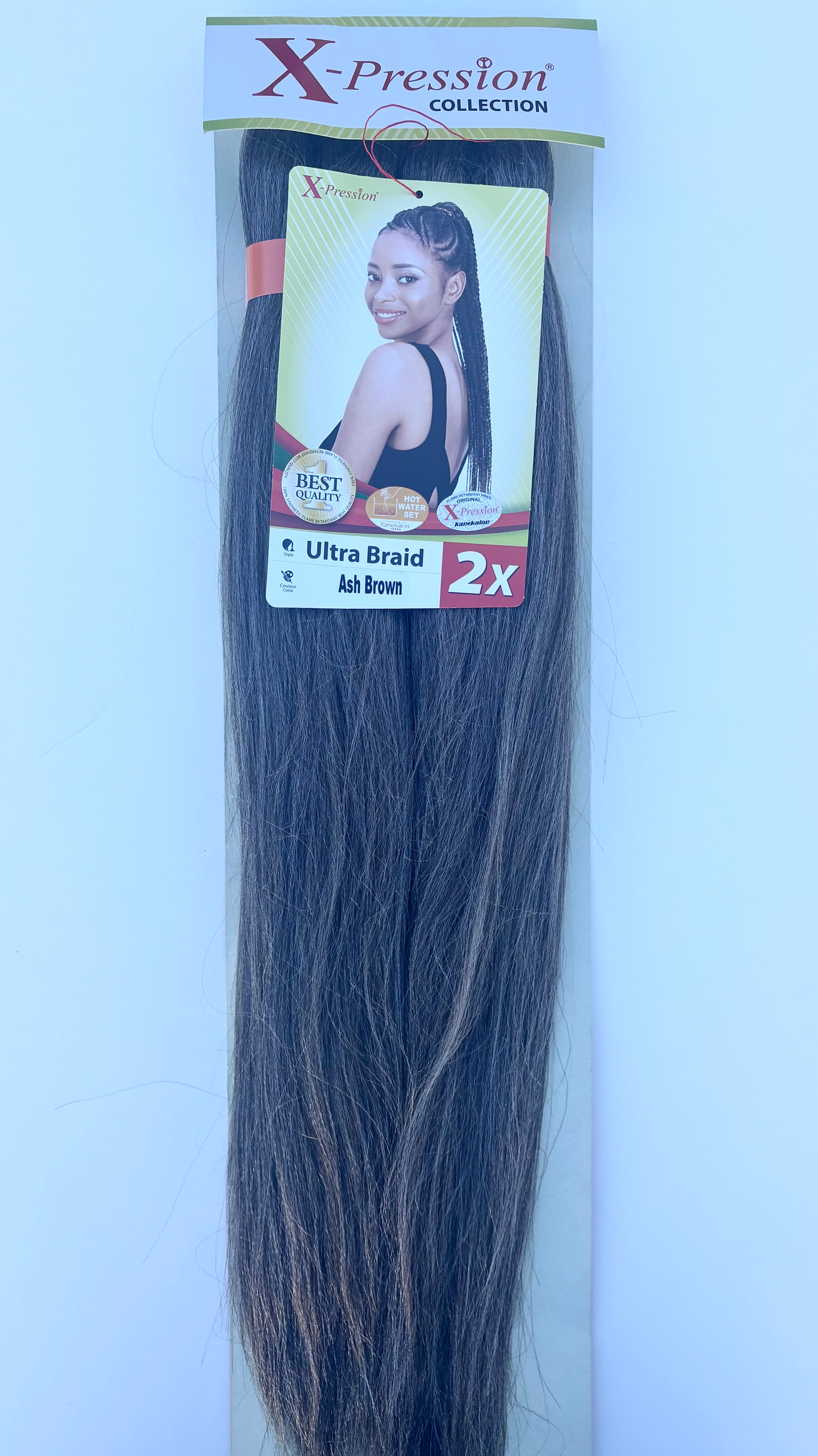 X-Pression Ultra Braid Pre-Stretched 2x length 1pcs