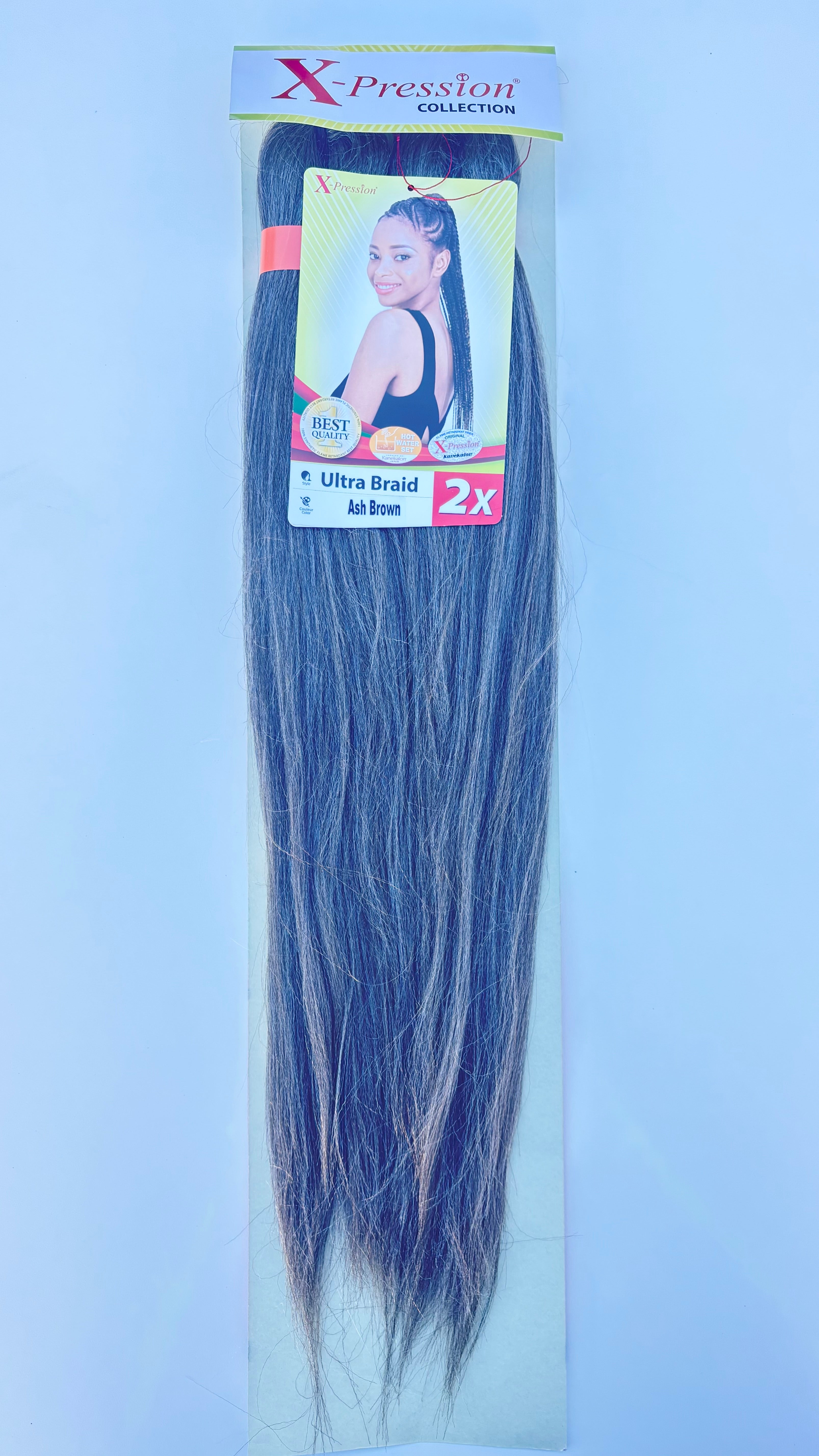 X-Pression Ultra Braid Pre-Stretched 2x length 1pcs