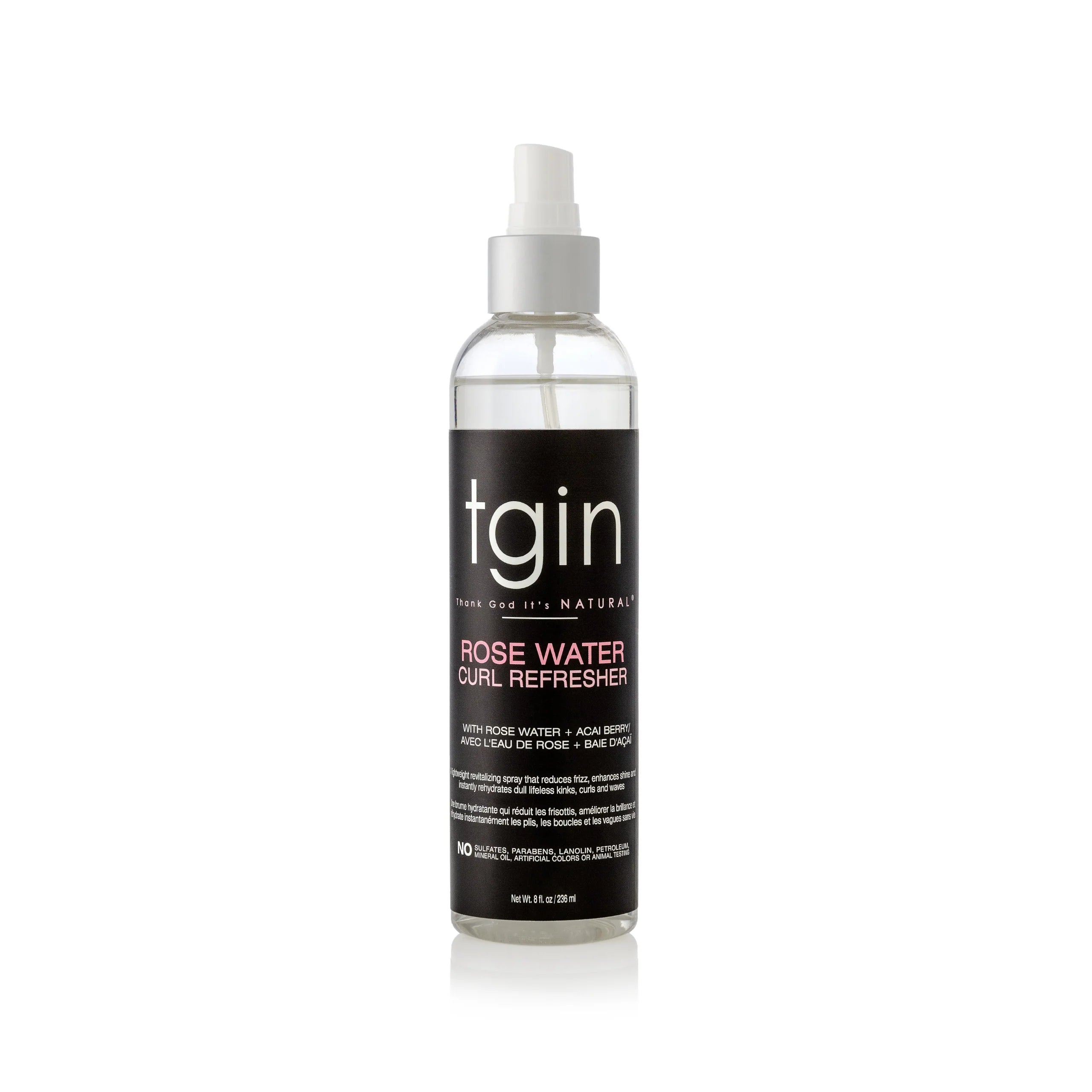 tgin Rose Water Curl Refresher 236ml