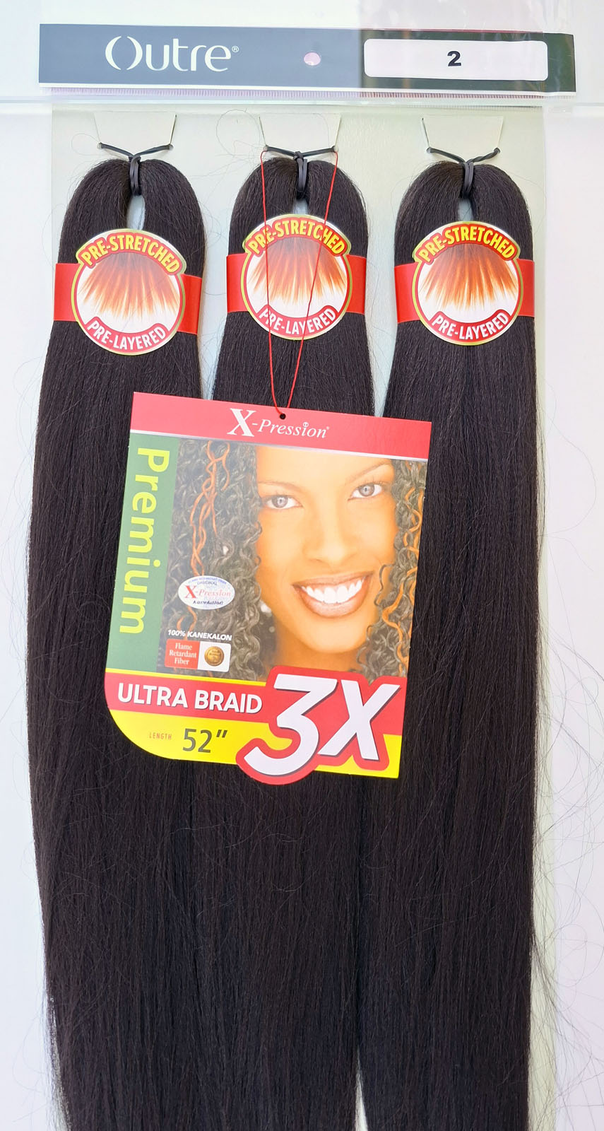 X-Pression Outre Pre-Stretched 3x length 52" 132cm 1pcs