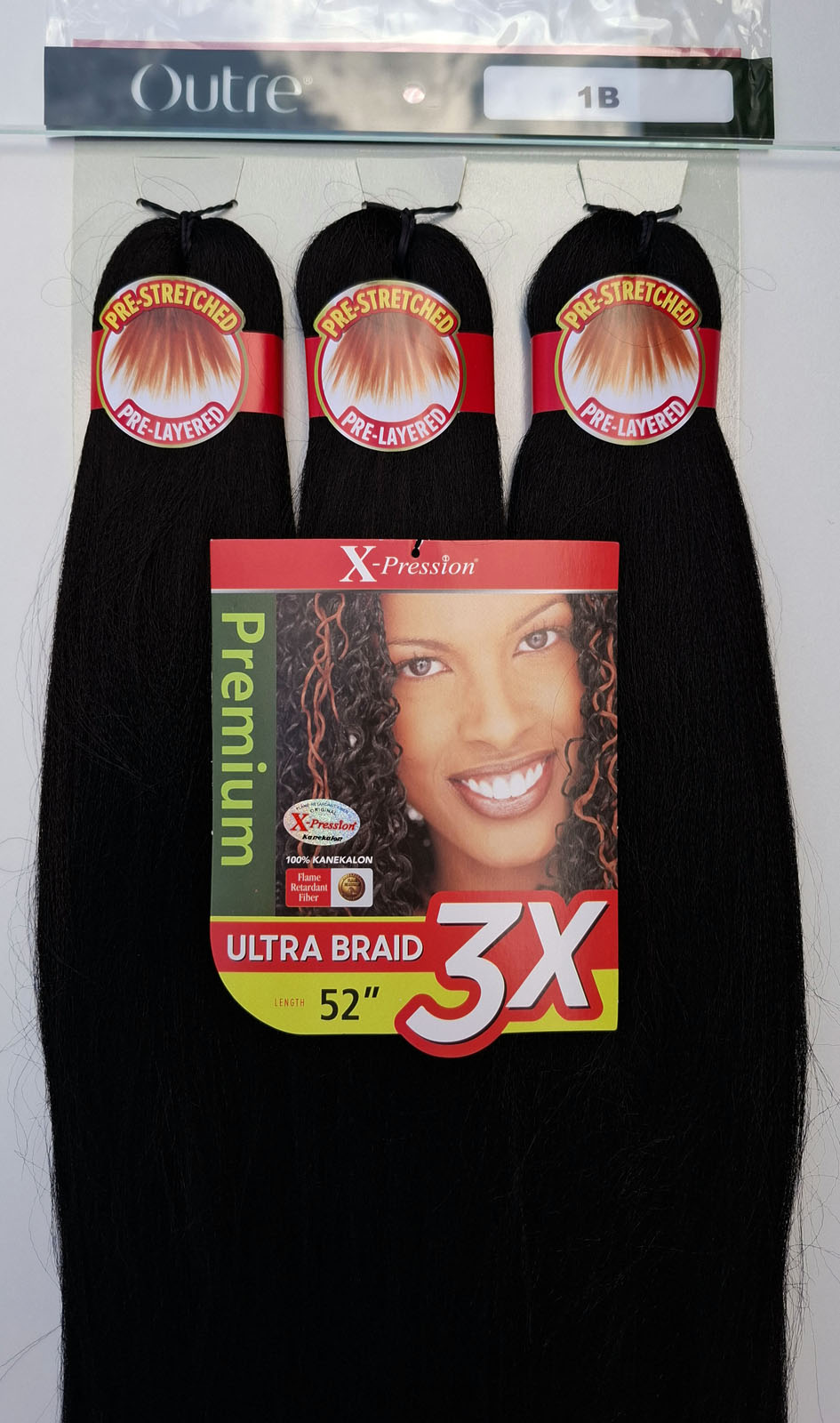 X-Pression Outre Pre-Stretched 3x length 52" 132cm 1pcs
