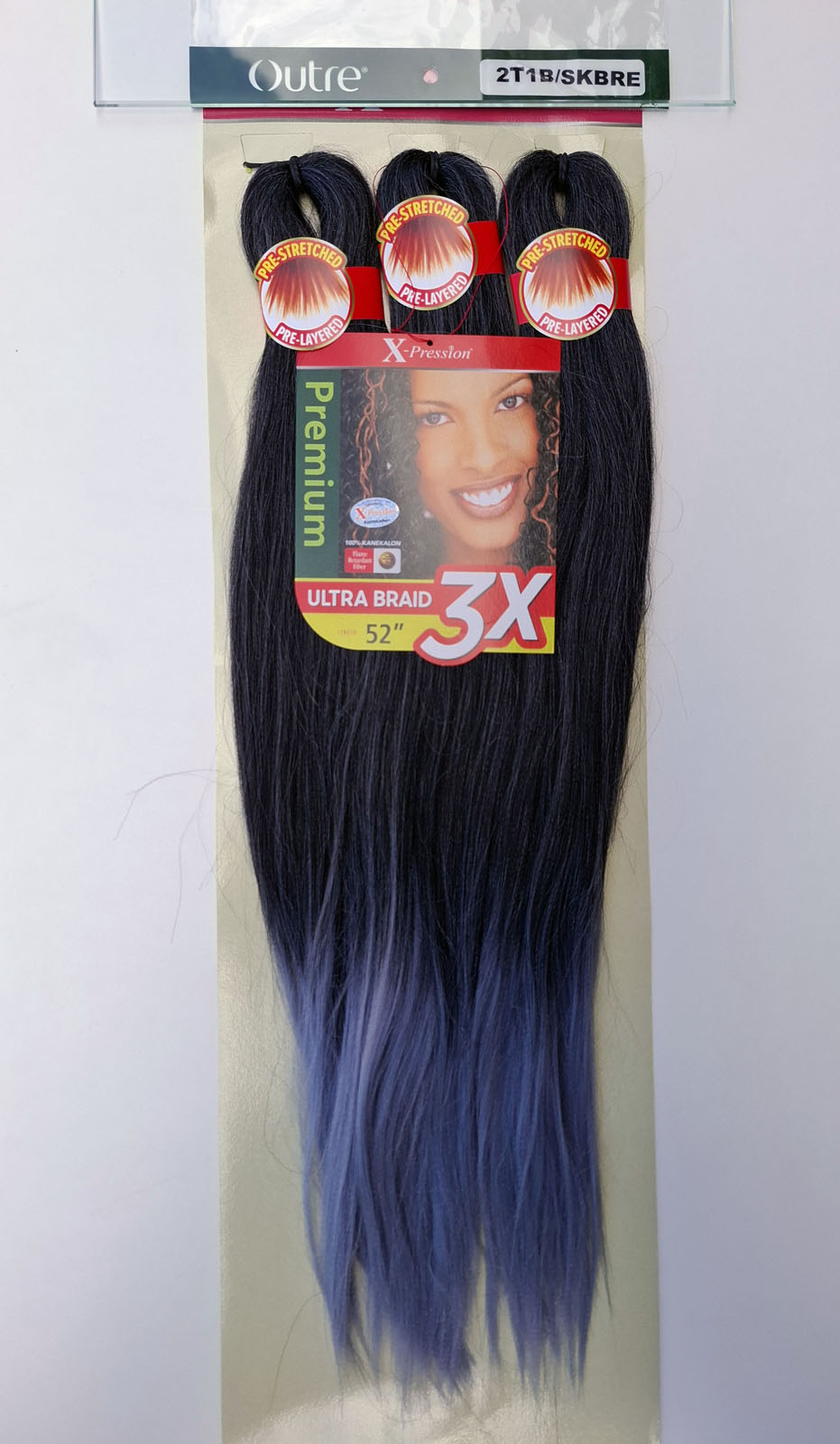 X-Pression Outre Pre-Stretched 3x length 52" 132cm 1pcs