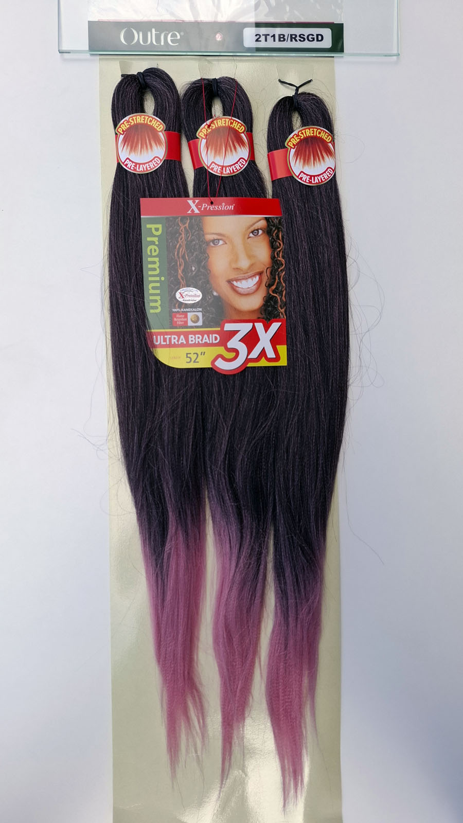 X-Pression Outre Pre-Stretched 3x length 52" 132cm 1pcs