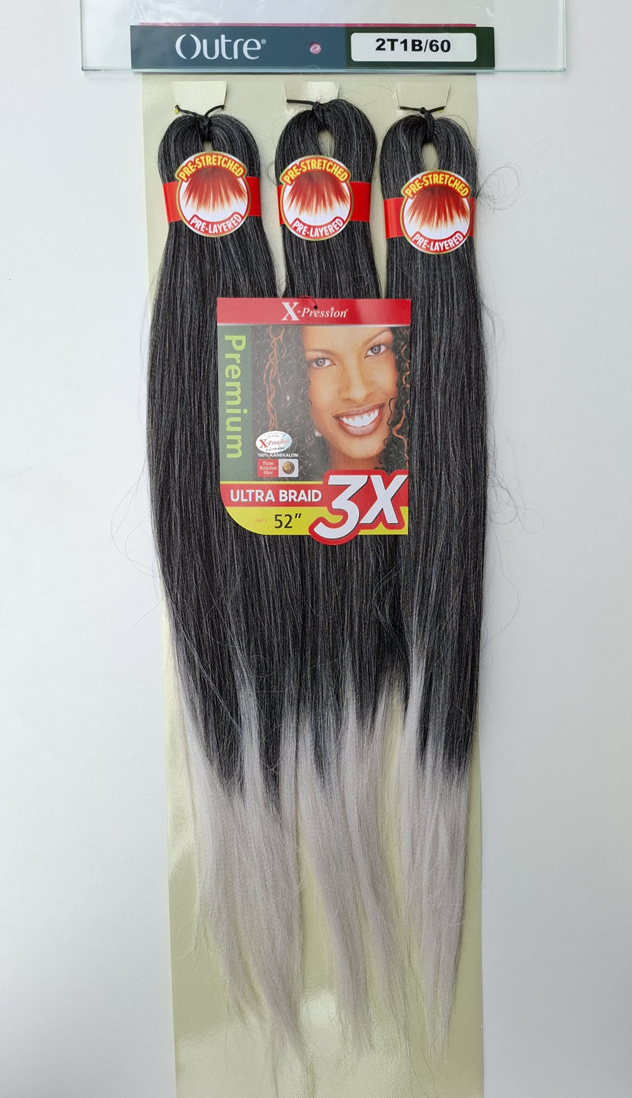 X-Pression Outre Pre-Stretched 3x length 52" 132cm 1pcs