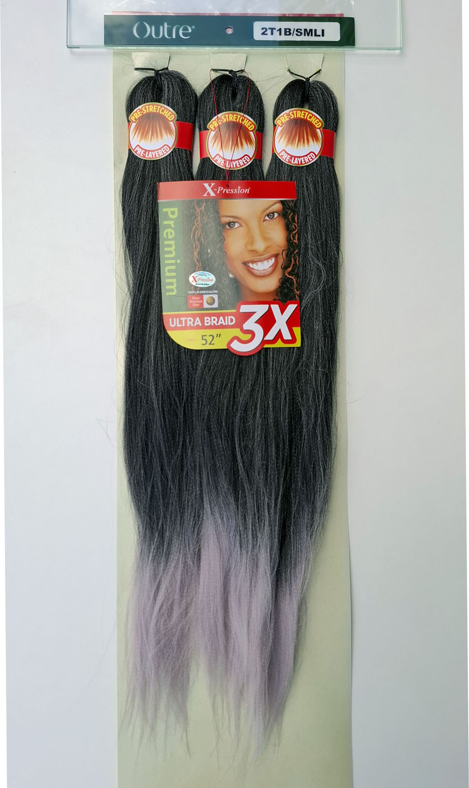 X-Pression Outre Pre-Stretched 3x length 52" 132cm 1pcs
