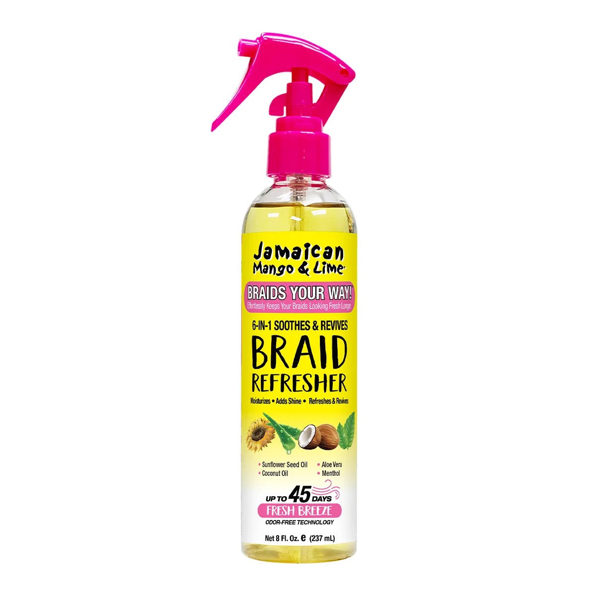 JAMAICAN MANGO & LIME 6-in-1 Soothes and Revives Braid Refresher 237ml