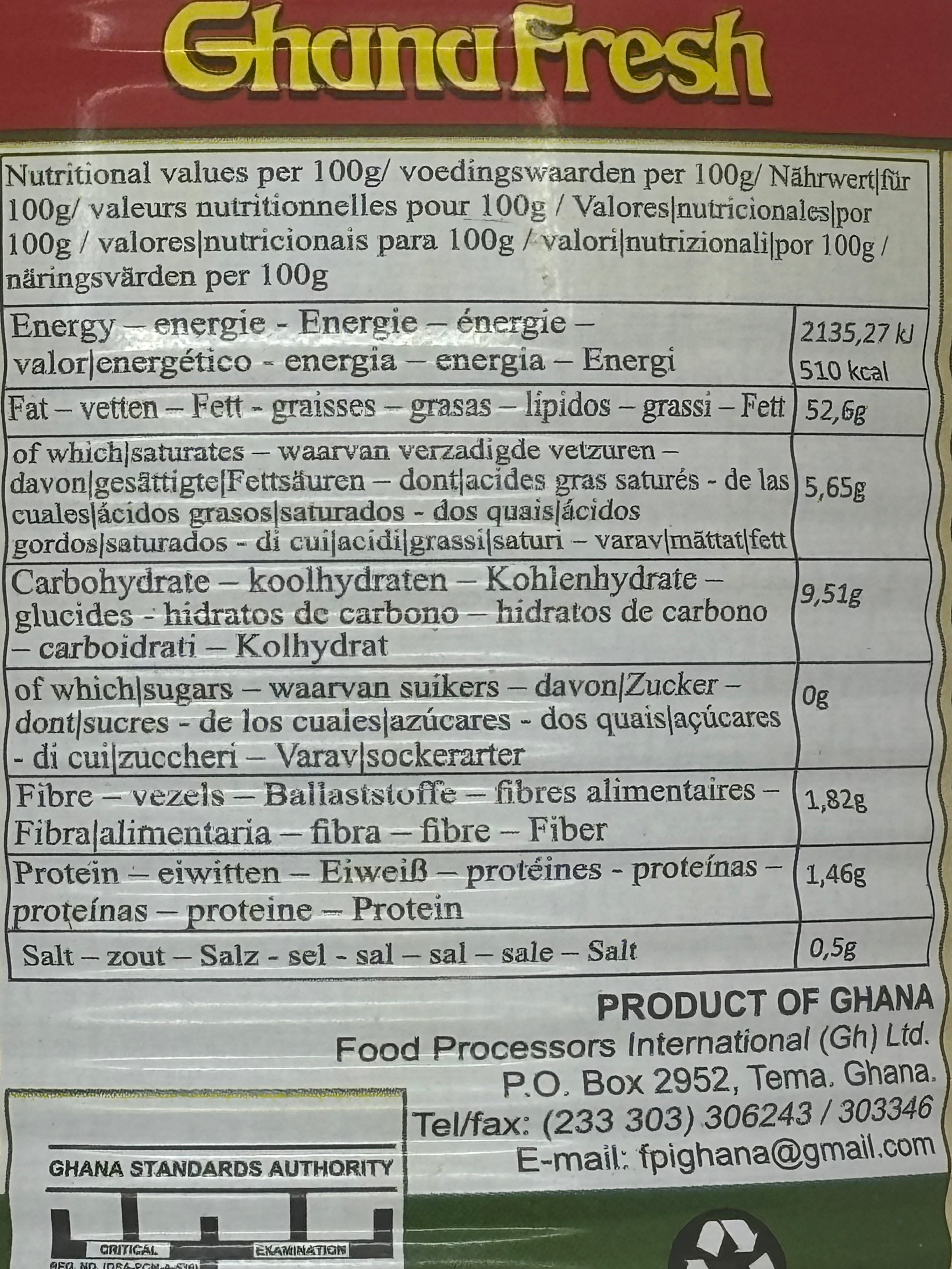 Ghana fresh Palmnut Cream Concentrate