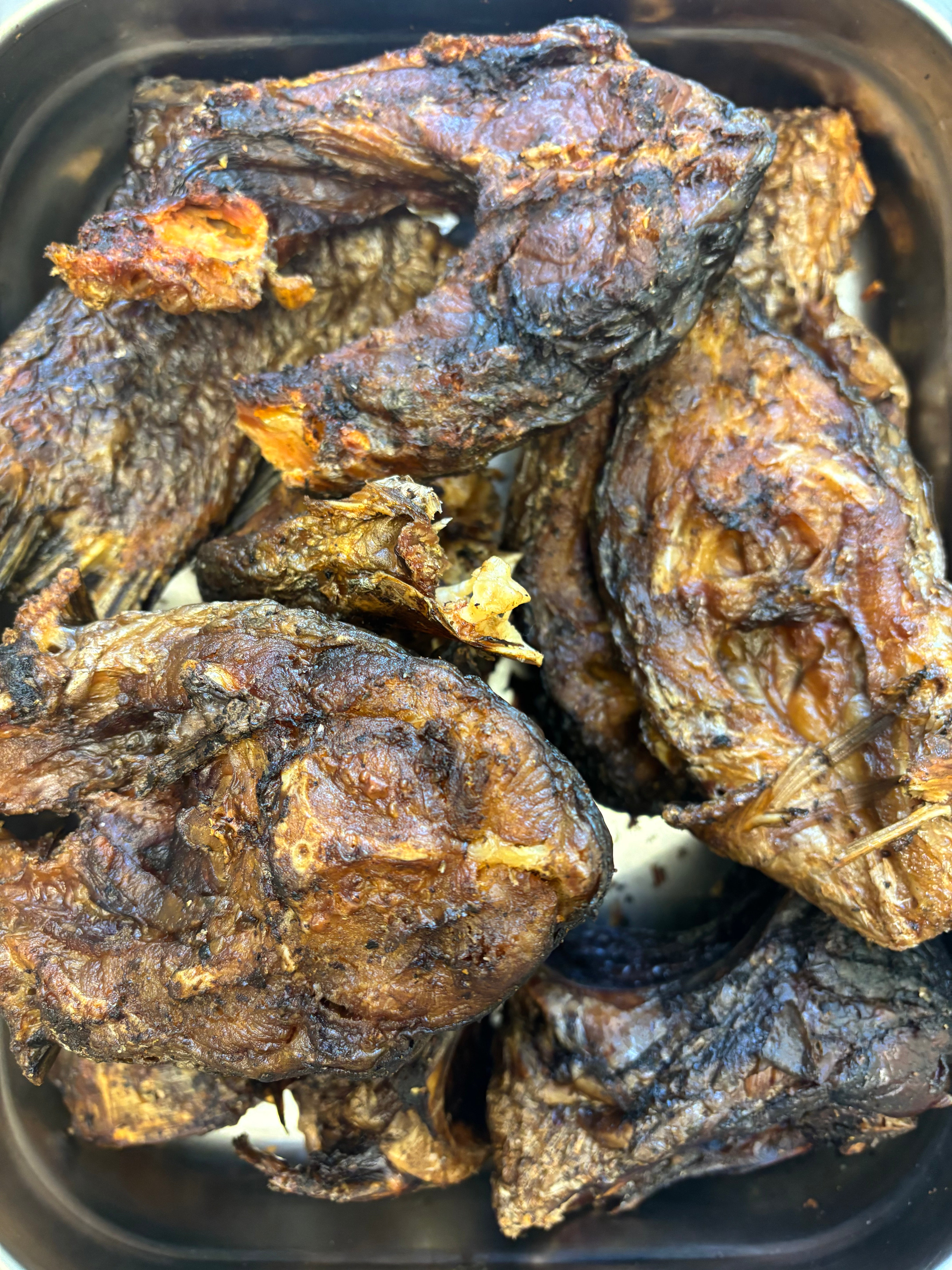 Traditional Food Africa Smoked Akwabi - Nile Perch 1kg