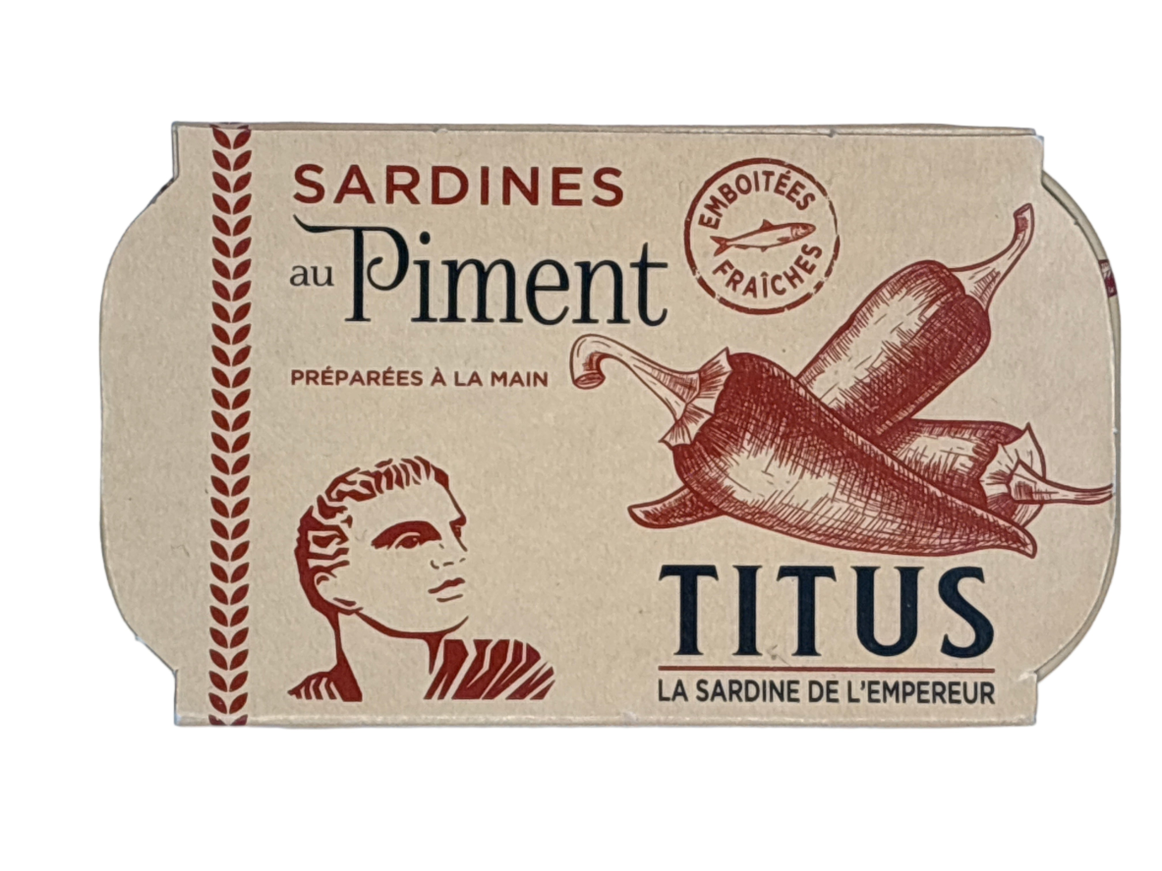 Titus Spiced Hot Sardines 125g