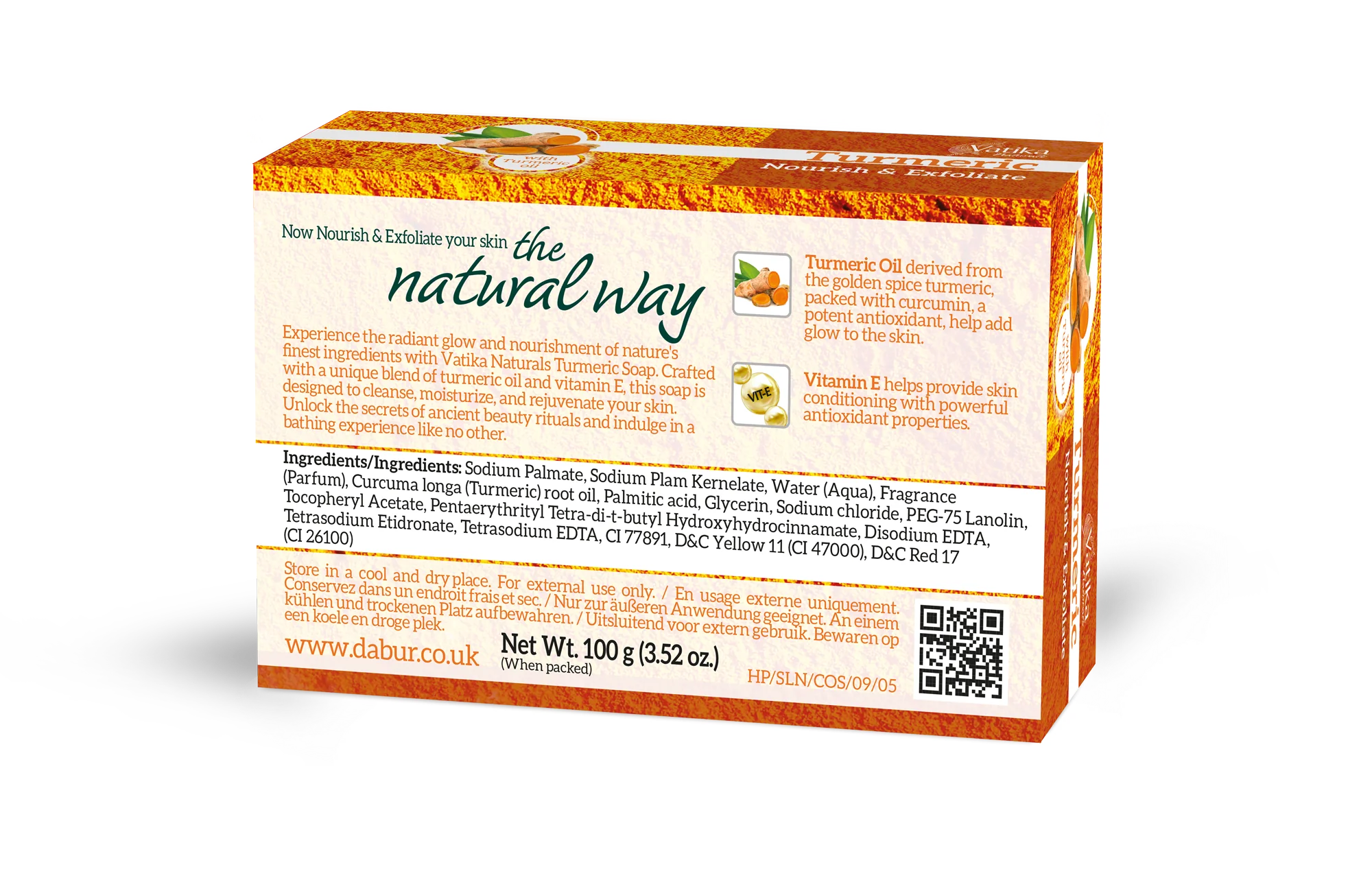 Dabur Vatika Natural Turmeric Soap 100g